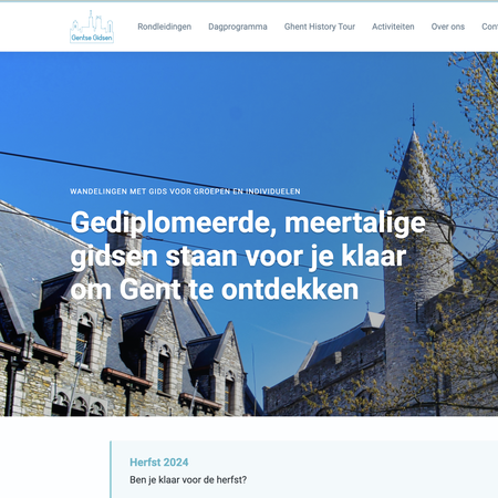 Website van Gentse Gidsen